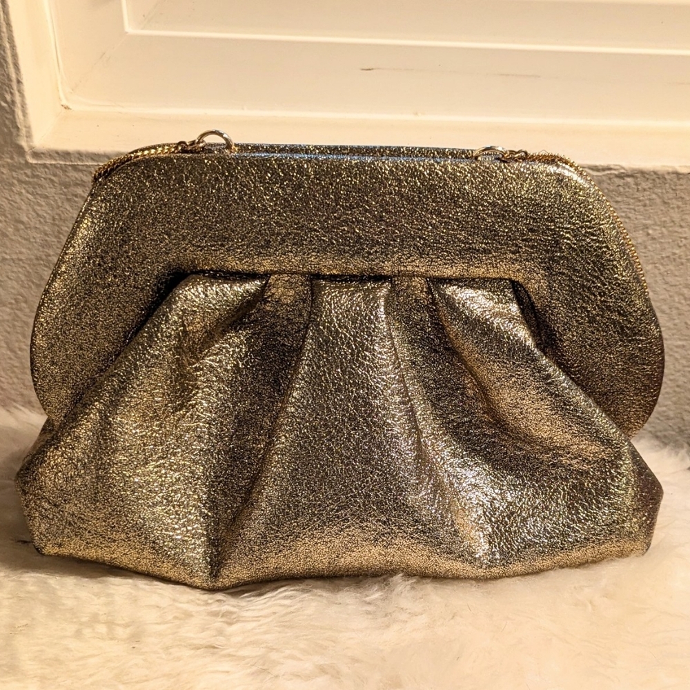 Themoire Golden Clutch / Shoulder Bag Rent The Runway